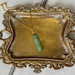 Jade crystal necklace